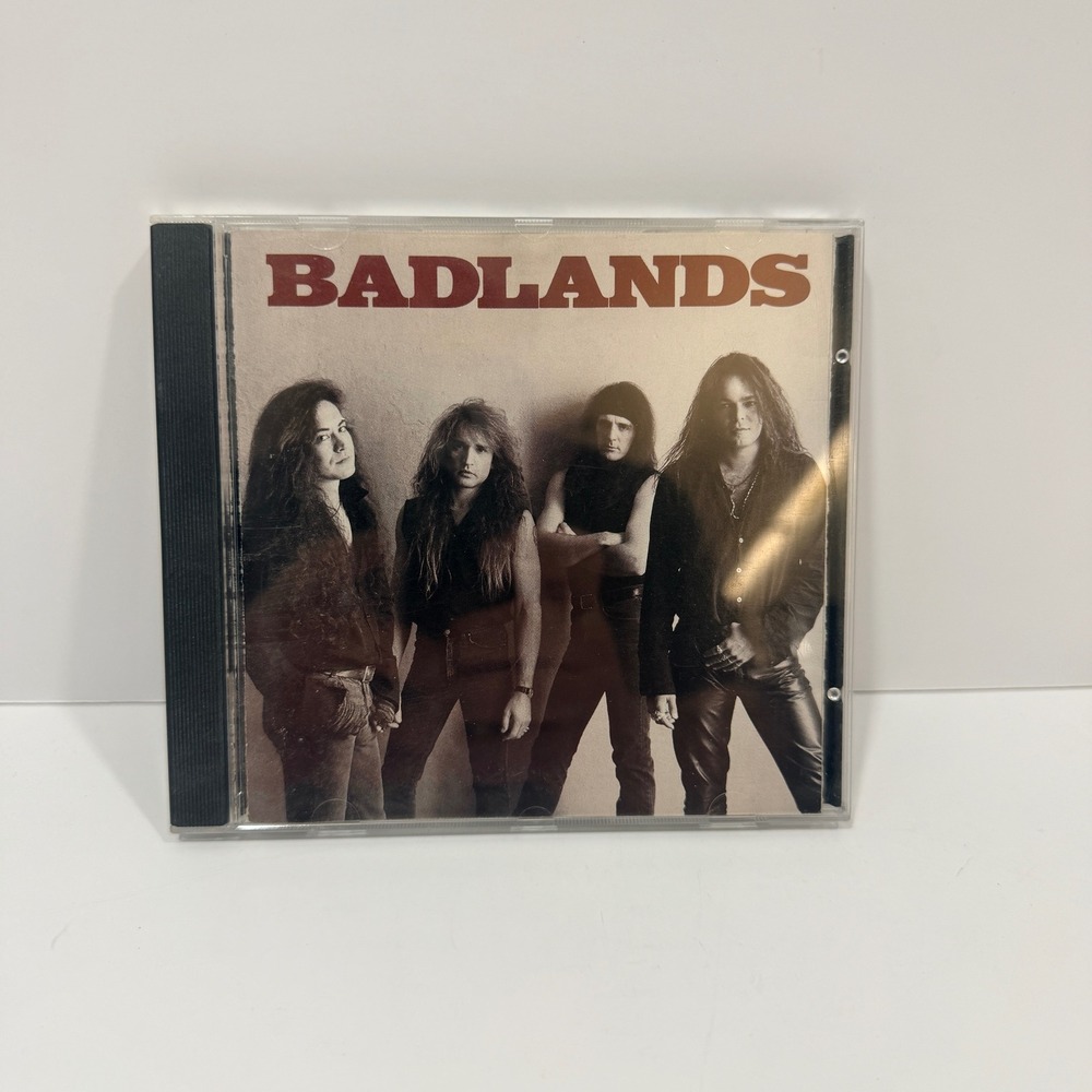 Badlands Self-Titled CD Album Unisex OS Gray Good 1989 Hard Rock Jake E Lee